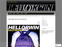Tablet Screenshot of hellorwin.wordpress.com