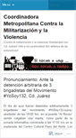 Mobile Screenshot of jovenescontralamilitarizacionylaviolencia.wordpress.com