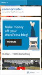 Mobile Screenshot of cenanortonfan.wordpress.com