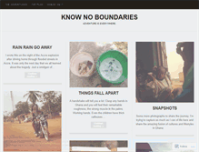 Tablet Screenshot of knownoboundaries.wordpress.com