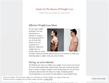 Tablet Screenshot of effectiveweightlossideas.wordpress.com