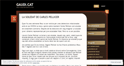 Desktop Screenshot of gaudicat.wordpress.com