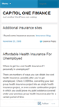 Mobile Screenshot of capitolonefinance.wordpress.com