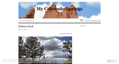 Desktop Screenshot of mycoloradosprings.wordpress.com