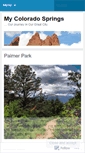 Mobile Screenshot of mycoloradosprings.wordpress.com