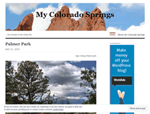 Tablet Screenshot of mycoloradosprings.wordpress.com