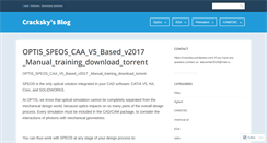 Desktop Screenshot of cracksky.wordpress.com