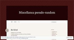 Desktop Screenshot of miscellaneo.wordpress.com