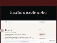 Tablet Screenshot of miscellaneo.wordpress.com