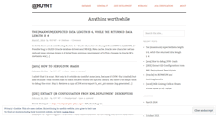 Desktop Screenshot of huynt.wordpress.com