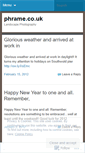 Mobile Screenshot of phramecouk.wordpress.com