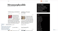 Desktop Screenshot of mrsmurphyslife.wordpress.com