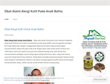 Tablet Screenshot of obatalamialergikulitpadaanakbalita.wordpress.com