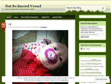 Tablet Screenshot of notsosacredvessel.wordpress.com