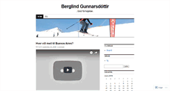 Desktop Screenshot of berglind83.wordpress.com