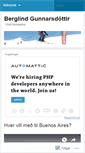 Mobile Screenshot of berglind83.wordpress.com
