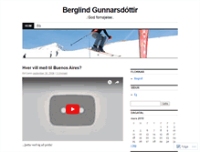 Tablet Screenshot of berglind83.wordpress.com