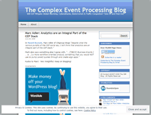Tablet Screenshot of eventprocessing.wordpress.com