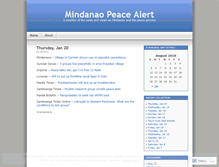 Tablet Screenshot of mindanaopeacealert.wordpress.com