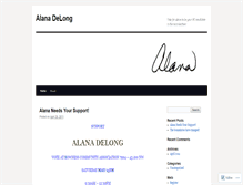 Tablet Screenshot of alanadelongdotnet.wordpress.com