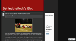 Desktop Screenshot of behindtheflock.wordpress.com