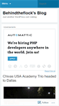 Mobile Screenshot of behindtheflock.wordpress.com