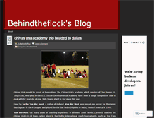 Tablet Screenshot of behindtheflock.wordpress.com