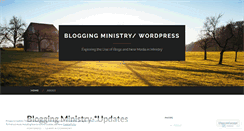 Desktop Screenshot of bloggingministry.wordpress.com