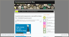Desktop Screenshot of homebrewedcomponents.wordpress.com