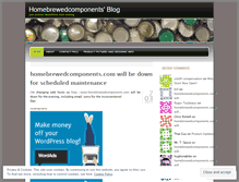 Tablet Screenshot of homebrewedcomponents.wordpress.com