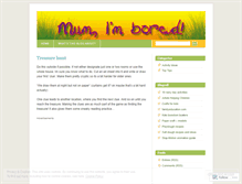 Tablet Screenshot of mumimbored.wordpress.com