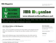 Tablet Screenshot of iwamagazine.wordpress.com
