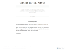 Tablet Screenshot of grandhotelabyss.wordpress.com