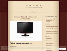 Tablet Screenshot of hakkimaslan.wordpress.com