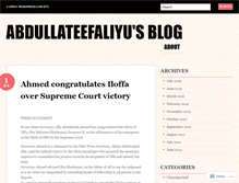 Tablet Screenshot of abdullateefaliyu.wordpress.com