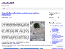 Tablet Screenshot of ideasnada.wordpress.com