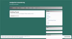 Desktop Screenshot of madgarlick.wordpress.com