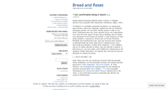 Desktop Screenshot of breadandroses.wordpress.com