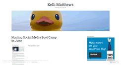 Desktop Screenshot of kellimatthews.wordpress.com