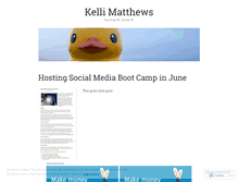 Tablet Screenshot of kellimatthews.wordpress.com