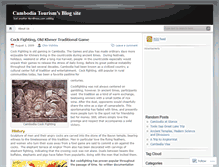 Tablet Screenshot of cambodiatourism.wordpress.com