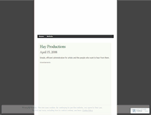 Tablet Screenshot of hayproductions.wordpress.com