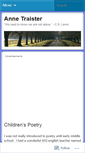 Mobile Screenshot of annetraister.wordpress.com