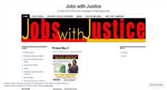 Desktop Screenshot of jobswithjustice.wordpress.com