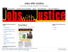 Tablet Screenshot of jobswithjustice.wordpress.com