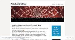 Desktop Screenshot of enitinkumar.wordpress.com