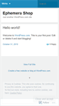 Mobile Screenshot of ephemerashop.wordpress.com