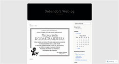 Desktop Screenshot of defendo.wordpress.com