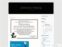 Tablet Screenshot of defendo.wordpress.com