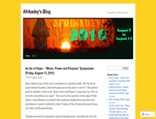 Tablet Screenshot of afrikadey.wordpress.com